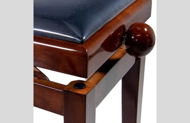 Koda KB109PW "Legato" Polished Walnut Adjustable Height Piano Stool - Image 2